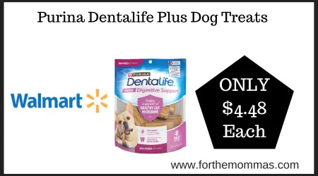 Coupon Deal at Walmart on Purina Dentalife Plus Dog Treats