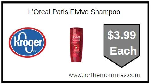 Digital Coupon Deal at Kroger on L'Oreal Paris Elvive Shampoo