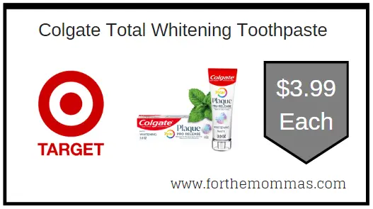 Toothpaste Colgate Circle Target Circle Offer on Colgate Total Whitening Toothpaste