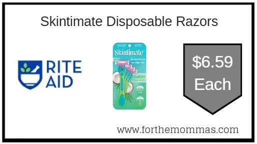 Coupon Deal at Rite Aid on Skintimate Disposable Razors