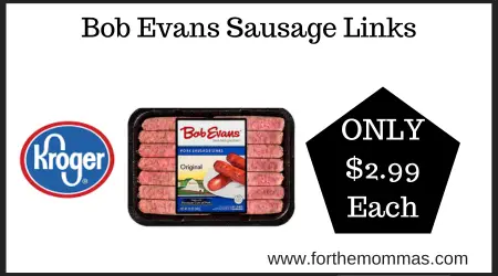 Digital Coupon Deal at Kroger on Bob Evans Sausage Links