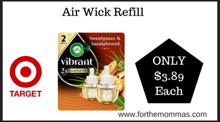 Offering Wicks Target Circle Offer on Air Wick Refill